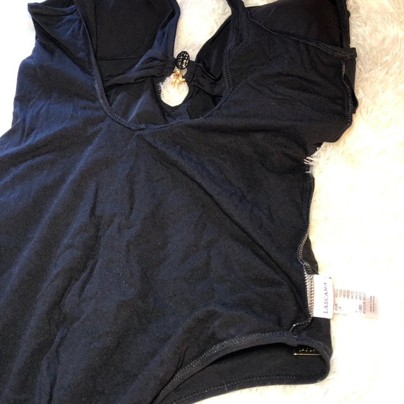 Stylish Black One Piece Swimsuit - Picture 4 of 16